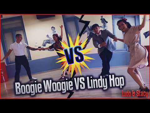 Lindy Hop VS Boogie Woogie #swingdance #dancing #battle