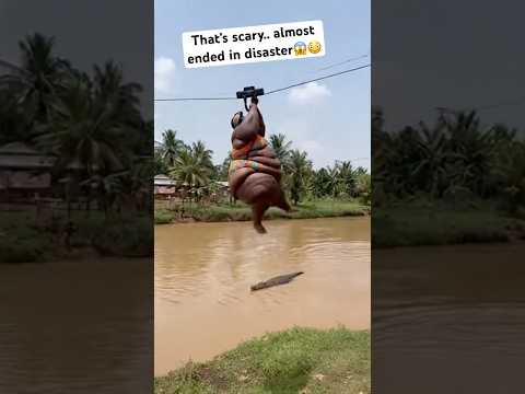 That’s scary.. almost ended in disaster😱😳 #viralshort #viralshorts #viralreels #scary #viralvideo