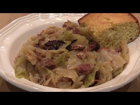 Cabbage with Smoked Ham Hocks