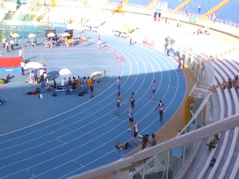 Finale 100m juniores M Pescara