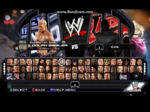 wwe svr2011 roster (characters)
