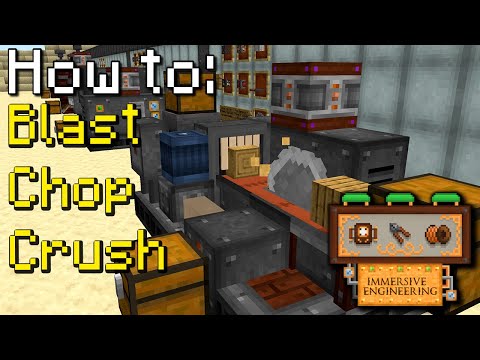 How to: Immersive Engineering | Crusher, Furnace, Sawmill (Minecraft 1.16.5)
