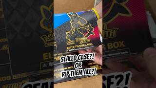 We OPENED A Case Of Pokemon Crown Zenith Elite Trainer Boxes! #youtubeshorts #pokemon #fyp #shorts