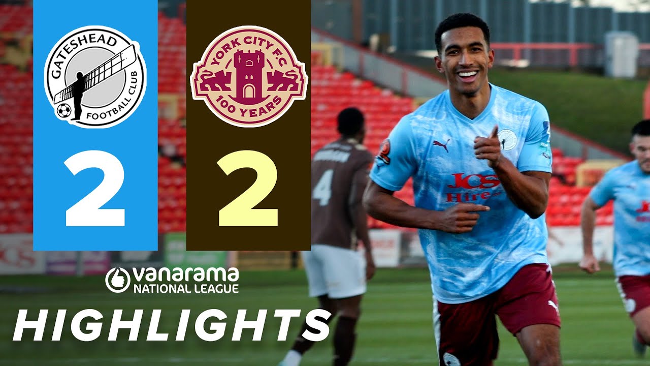 Elliott & Ward strike as Gateshead earn New Year point ☝️ | Gateshead 2-2 York City | HIGHLIGHTS