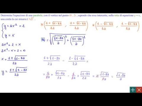 Terzo anno - Il segmento parabolico