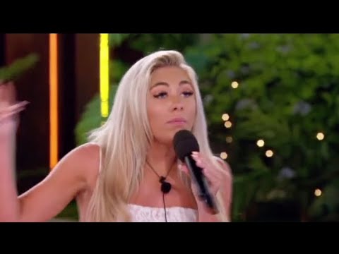 Paige Turley singing “show me love” on Love Island 2020