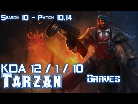 Tarzan GRAVES vs LEE SIN Jungle - Patch 10.14 KR Ranked