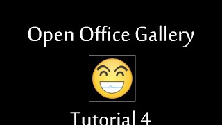 TUTORIAL: Add Free Images to Documents - 4 - How to OpenOffice Gallery
