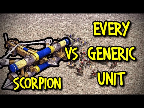 HEAVY SCORPION vs EVERY GENERIC UNIT | AoE II: Definitive Edition