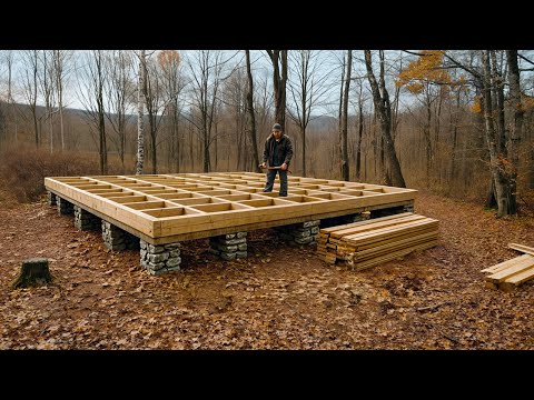 In 175 Tagen ein Haus zum Leben im Wald bauen
