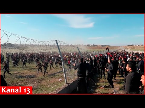 Yüzlərlə kürd Suriya-Türkiyə sərhədinə HÜCUM ETDİ: Polislə toqquşmalar BAŞ VERDİ