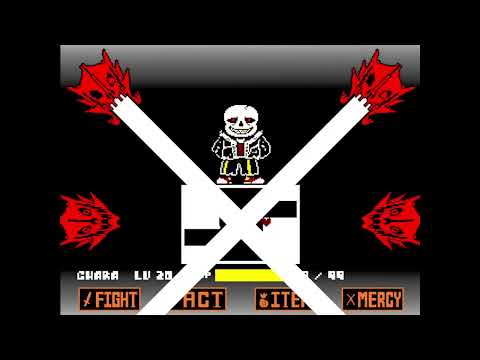SHANGHAIVANIA Extreme Difficulty INK SANS Hard Mode Phase 3 [INF HP] [How To Crash Your Pc]