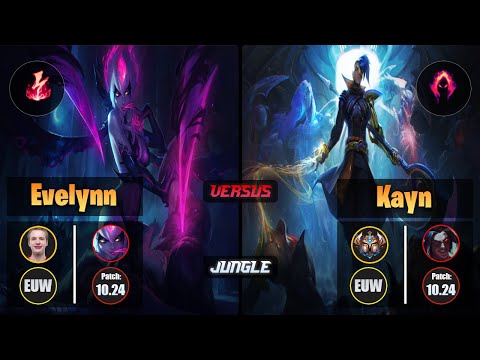 Jankos EVELYNN (Jungle) [Electrocute] VS KAYN - Challenger EUW Patch 10.24