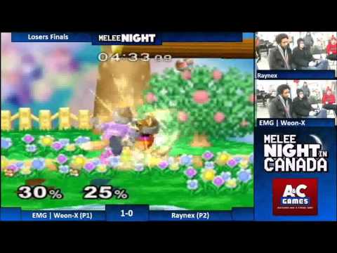 Melee Night in Canada 2 - RaynEX (Blue Fox) vs. Weon-X (Red Fox) - Losers Finals