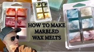 How to Make Strong Marbled Wax Melts | *my process*