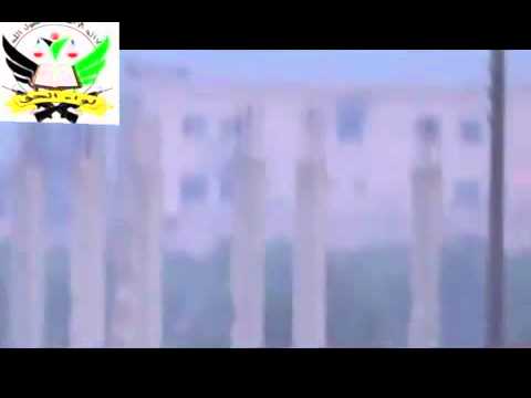 استهداف حاجز مشفى جاسم الوطني في ريف درعا بواسطة رشاش 23 من قبل لواء الحق