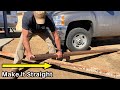 How to Straighten Bent Steel - The Redneck Engineering Method