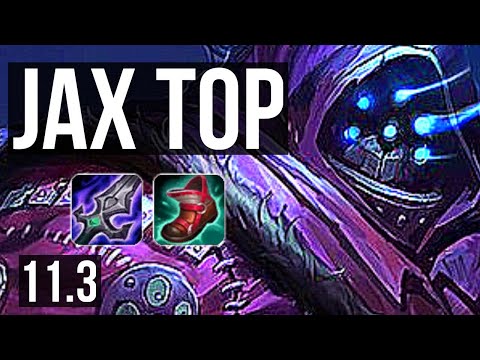 JAX vs VOLIBEAR (TOP) | 7/0/0, 1300+ games, 1.8M mastery, Godlike | KR Grandmaster | v11.3
