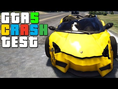 GTA 5 Lamborghini Reventon Roadster Crash Testing