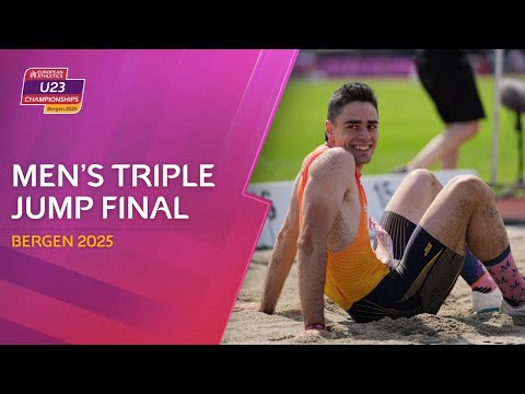 Men’s Triple Jump Final 💥 | Bergen 2025 European Athletics U23 Championships