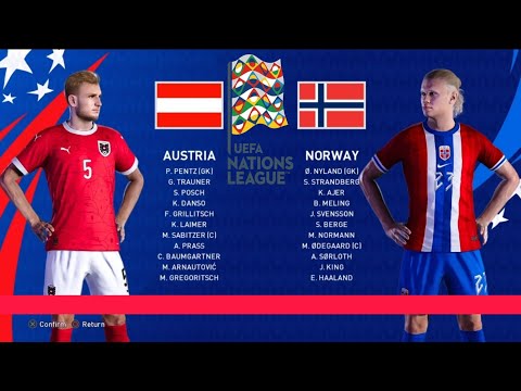 AUSTRIA VS NORWAY | UEFA NATIONS LEAGUE 24/25 FULL MATCH | Ps5 4K