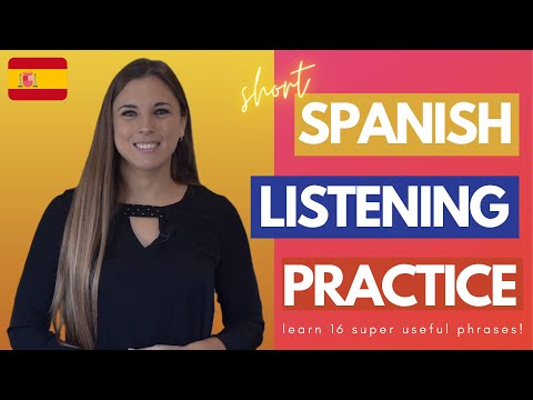 USEFUL SPANISH LISTENING & CONVERSATION PRACTICE: 16 SPANISH PHRASES YOU'LL USE AGAIN AND AGAIN! 👉