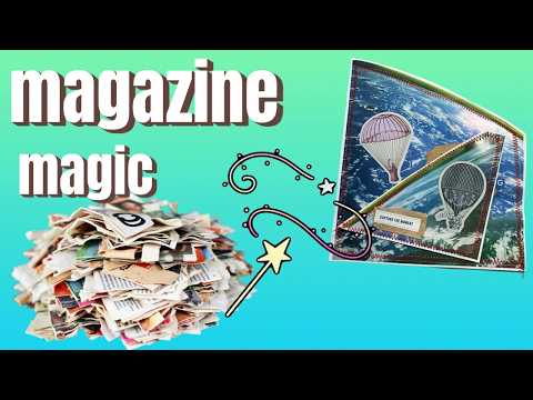 Magazine Scraps Make INCREDIBLE Backgrounds For Mixed Media Projects
