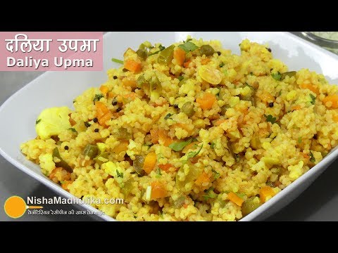 Dalia Upma । दलिया वेज उपमा । Broken Wheat upma | Cracked wheat Upma