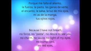 Me falta el aliento- Estopa (Letra en español e Ingles)