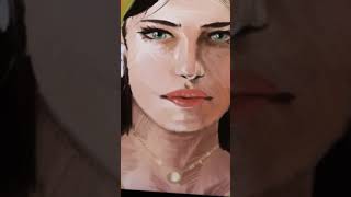 can you really paint with oil paint in procreate? Female oil paint portrait on procreate #procreate