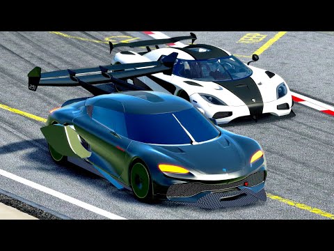 Koenigsegg Gemera GTR-S  vs Koenigsegg Agera RS at Top Gear Track