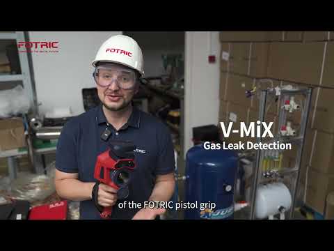 Detecção de vazamentos de gás comprimido com a FOTRIC V-MiX
