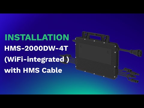 4-in-1 Wifi-integrated microinverter | Flex Accessories& HMS-1600/1800/2000DW-4T Installation