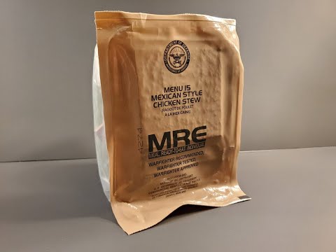 2024 US MRE Mexican Style Chicken Stew Meal Ready to Eat Tasting Test