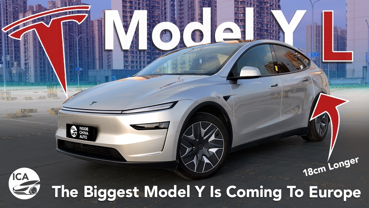 Tesla Model Y L Driven - The Biggest Model Y Is Coming To Europe.