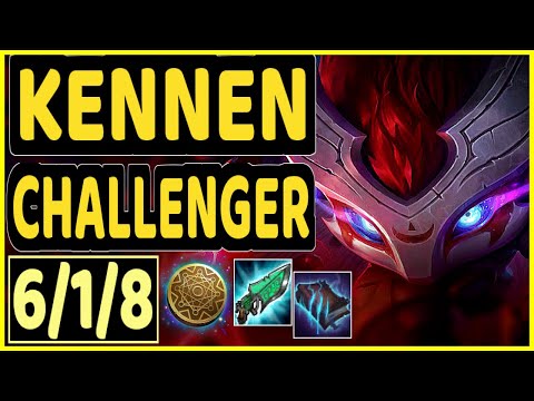 ODOAMNE (KENNEN) vs AATROX - 6/1/8 KDA TOP CHALLENGER GAMEPLAY - EUW