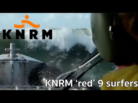 KNRM 'red' 9 surfers