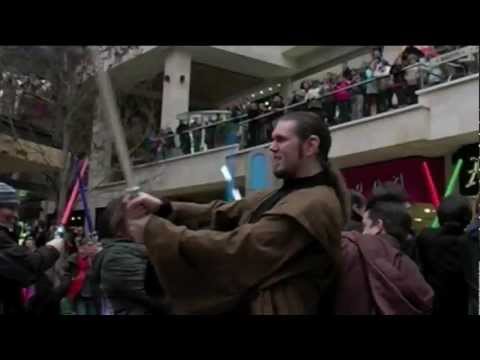 A Geek’s Dream Come True | Star Wars Lightsaber Flashmob