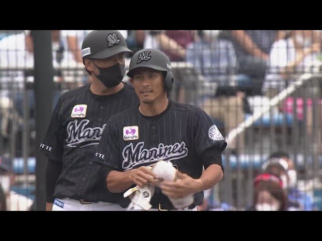 【3回表】マリーンズ・荻野貴 2点タイムリー3ベースヒットで先制!! 2021/6/27 F-M