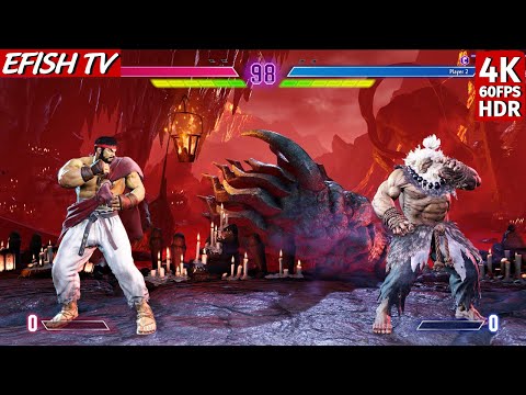 Ryu vs Akuma (Hardest AI) - Street Fighter 6