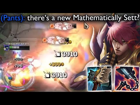I play Sett but go New Mathematically Correct build and do 4,000 true damage