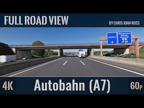 Autobahn (A7), Germany: RP Göttingen Ost - Göttingen-Nord - 4K (2160p/60p) Ultra HD