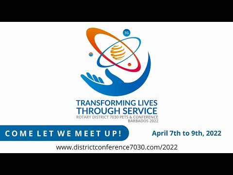 Rotary District 7030: Conference 2022 - Day 2 - Introduction of District Governor 2024-2025