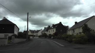 preview picture of video 'Driving From The Bricomarché Store At ZA Goasnel To Lidl, 22110 Rostrenen, Brittany, France'