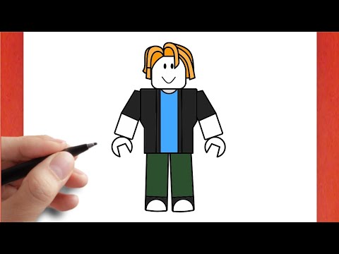 HOW TO DRAW  BACON HAIR ROBLOX EASY
