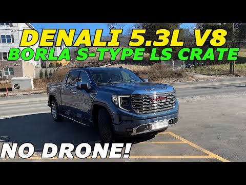 2024 GMC Sierra Denali 5.3L V8 Exhaust Sound w/ Borla S-Type LS Crate Muffler!