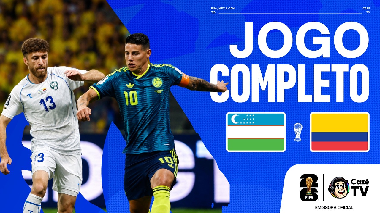 JOGO COMPLETO: UZBEQUISTÃO X COLÔMBIA | COPA DO MUNDO FIFA™ 2026 | 1ª RODADA | FASE DE GRUPOS