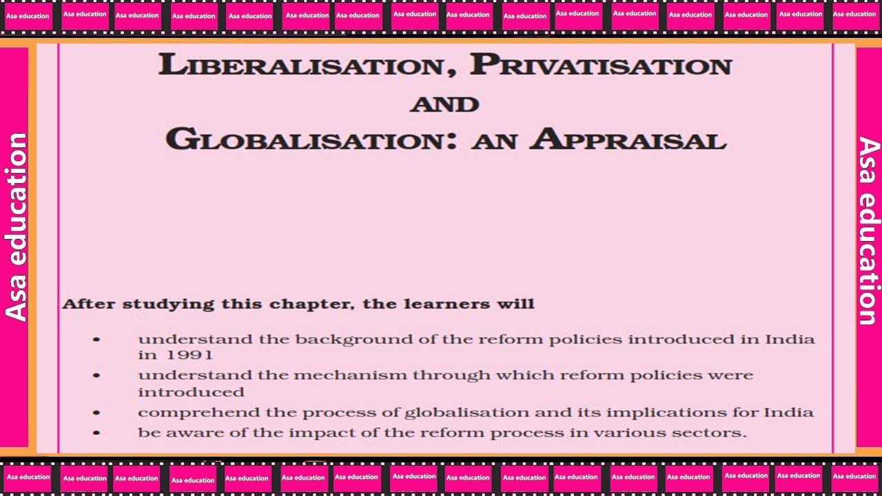 Ch 3.1 Liberalisation, Privatisation and Globalisation (Economics, Grade 11, CBSE) Easy Exp in Hindi