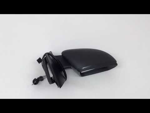 Fits VW Polo 2009-2014 Door Wing Mirror Manual Textured Black Driver Side video