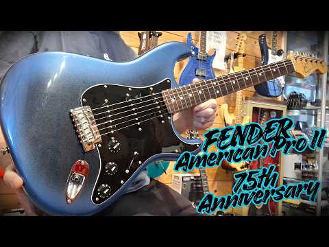 FENDER American Pro II 75th Anniversary Stratocaster - Dark Night image 19
